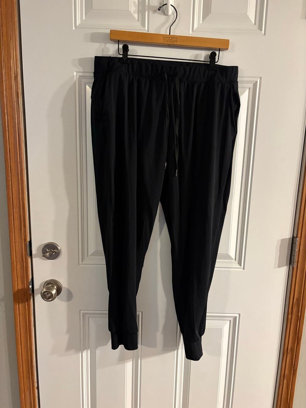 Libin Women’s Black Athletic Jogger Pants Drawstring Stretch Size 2XL